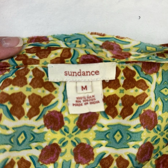 Sundance Short Sleeve Silk Top - Picture 7 of 7